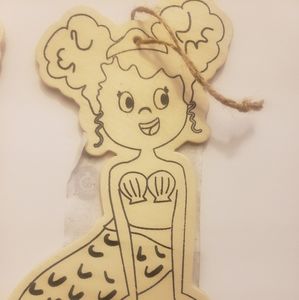 Set of 4 Color your own Wooden Mermaid Ornaments